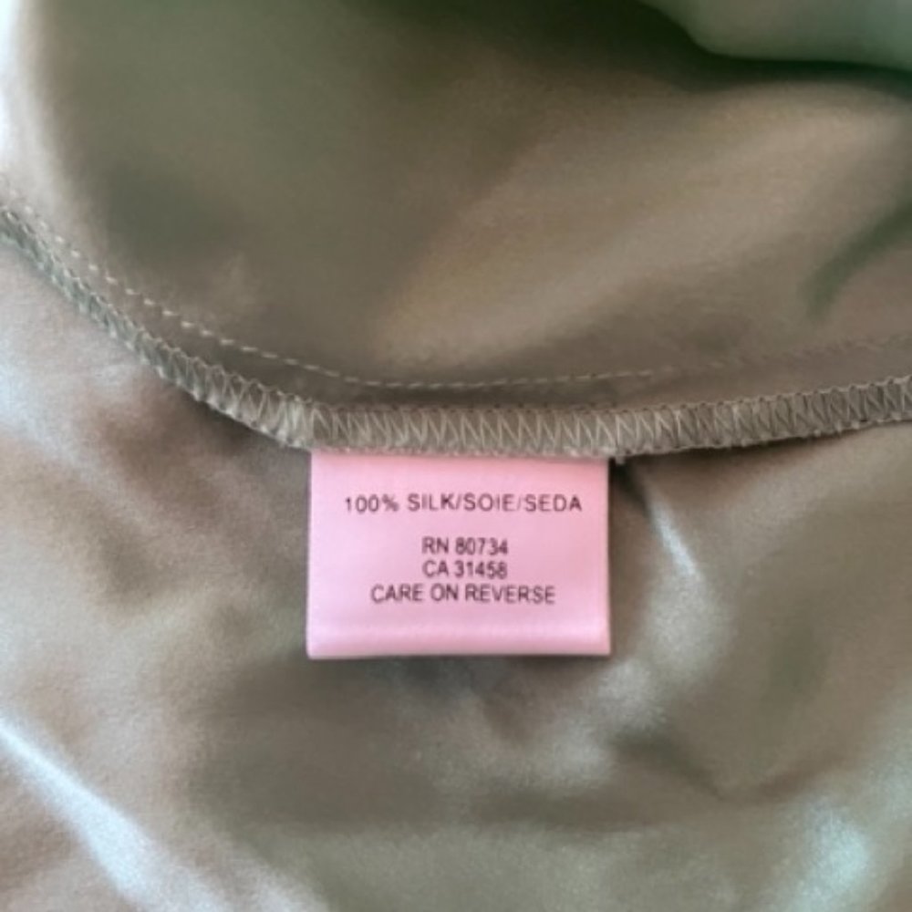 NWT, Size 10, BCBG Green Silk Dress, Full-length - Picture 8 of 8